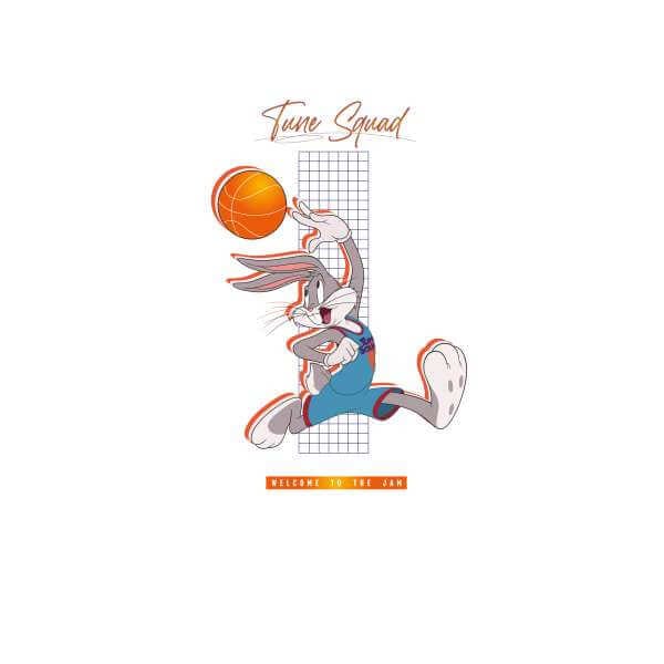 Space Jam Bugs Bunny Basketball Unisex T-Shirt - White - S