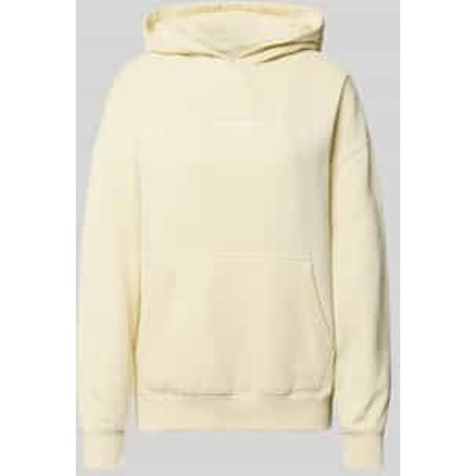 Oversized hoodie met labelstitching model 'CLARITA'