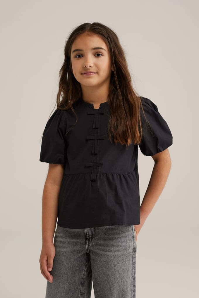 We Fashion Blouse Black Maat: 134/140 | Overhemden Outlet | kids | Zwart