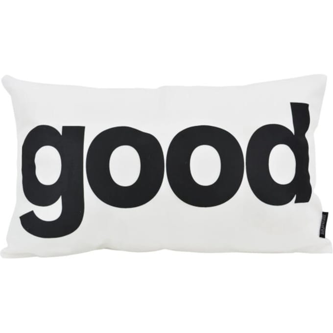 Gek op kussens! Sierkussen good wit | 30 x 50 cm | katoen/polyester