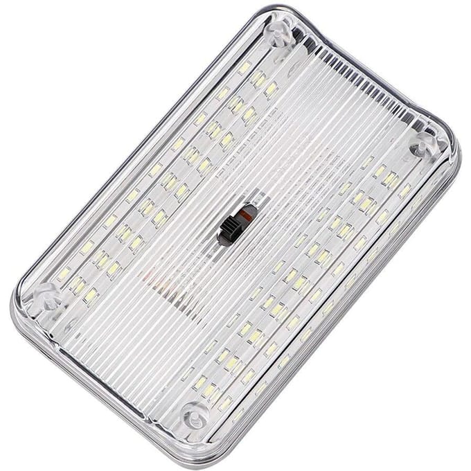1 pièces voiture liseuse blanc rectangulaire voiture Doom lumière toit plafonnier ampoule 36 Led Auto intérieur lumière 1pc white