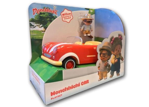 Silverlit Monchhichi Auto met Willow - Speelfigurenset