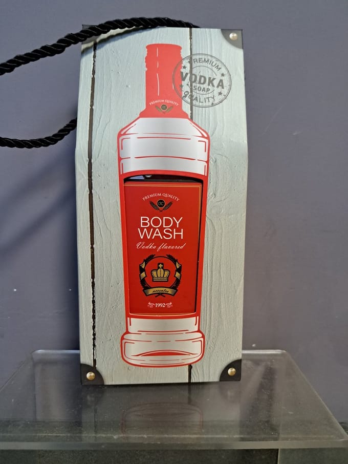geschenk voor mannen verjaardag - vader dag - kerst - leuk geschenk - grappig - vodka - body wash