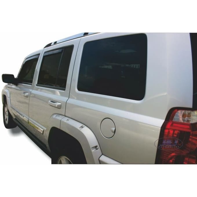 Déflecteurs d'air - J&J AUTOMOTIVE - Jeep Commander 2005-2010 - Fumé - Acrylique renforcé - Installation facile