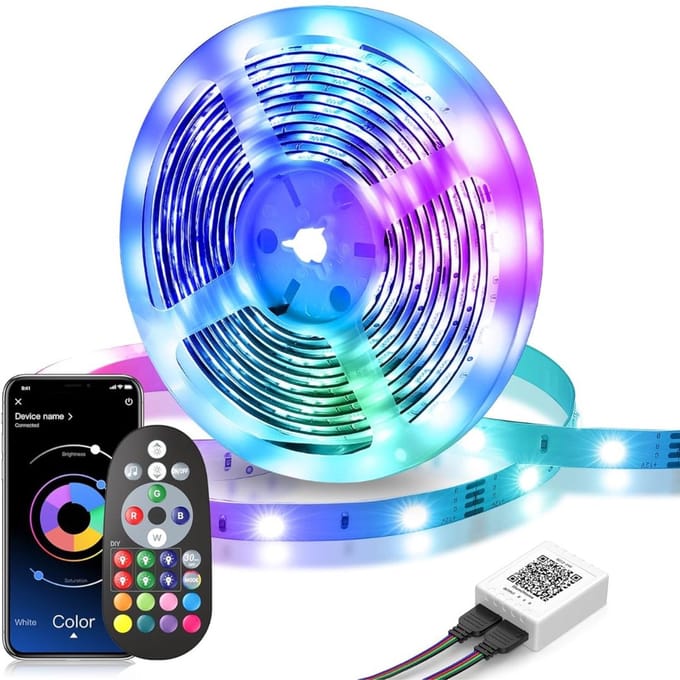 CRLYN® LED Strip 10 Meter - LED Verlichting Strips - LED Light -Blauw en Paars