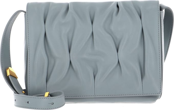 COCCINELLE Leren Schoudertas Marquise Goodie Shoulder Bag Cloud Blauw