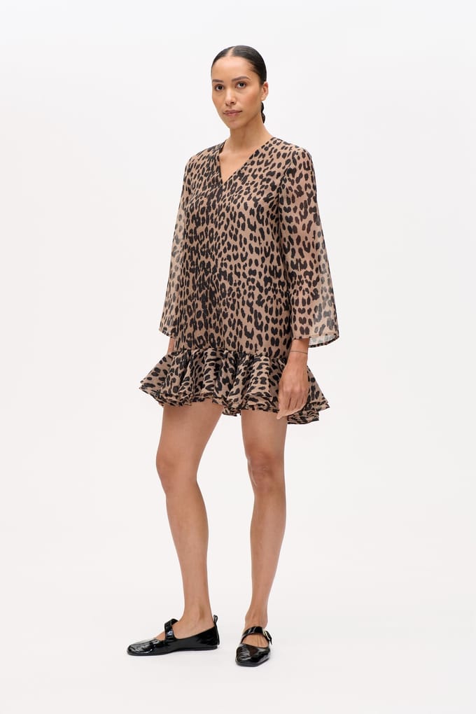 Baum und Pferdgarten Agnel Dress Camel Leopard Größe: 38 | Minikleider Outlet | Damen | Braun