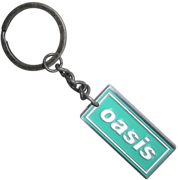 Oasis - Decca Logo Mint Sleutelhanger - Blauw/Zilverkleurig