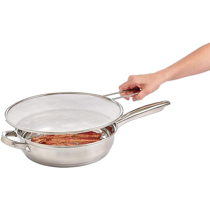 Keuken Spatscherm Roestvrij Staal Spatscherm Fijnmazig Scherm zilver