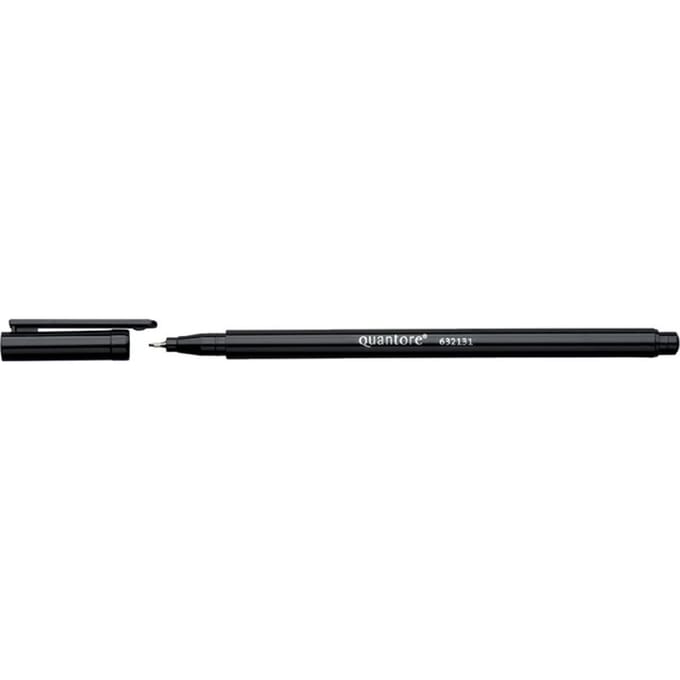 Fineliner Quantore zwart 0.4mm | 10 stuks