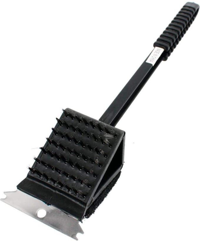 Doodadeals® Pro BBQ Borstel - BBQ Schraper - Barbecue Borstel - Barbecue Reiniger - BBQ Borstel en Schraper - Staalborstel BBQ - Barbecue Accessoires