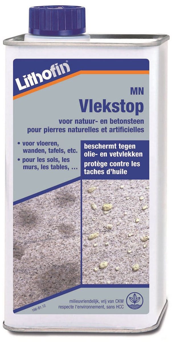 MN Vlekstop - Beschermende impregnering NATUURSTEEN - Lithofin - 1 L