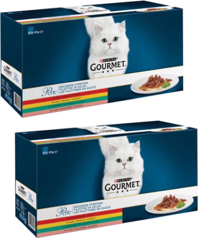 2x Gourmet Perle - Mini Filets in Saus - Kattenvoer - 60x85g