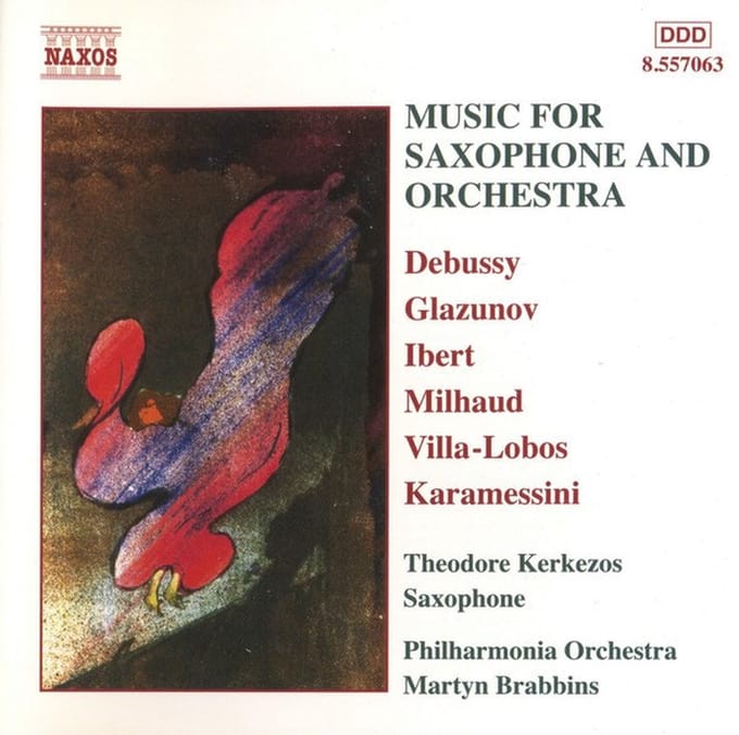 Theodore Kerkezos, Philharmonia Orchestra, Martyn Brabbins - Music For Saxophone And Orchestra (CD)