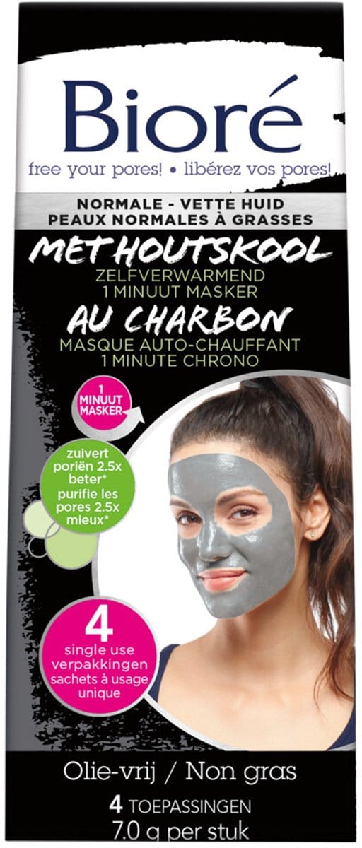 Biore 1 minuut masker - 4 st