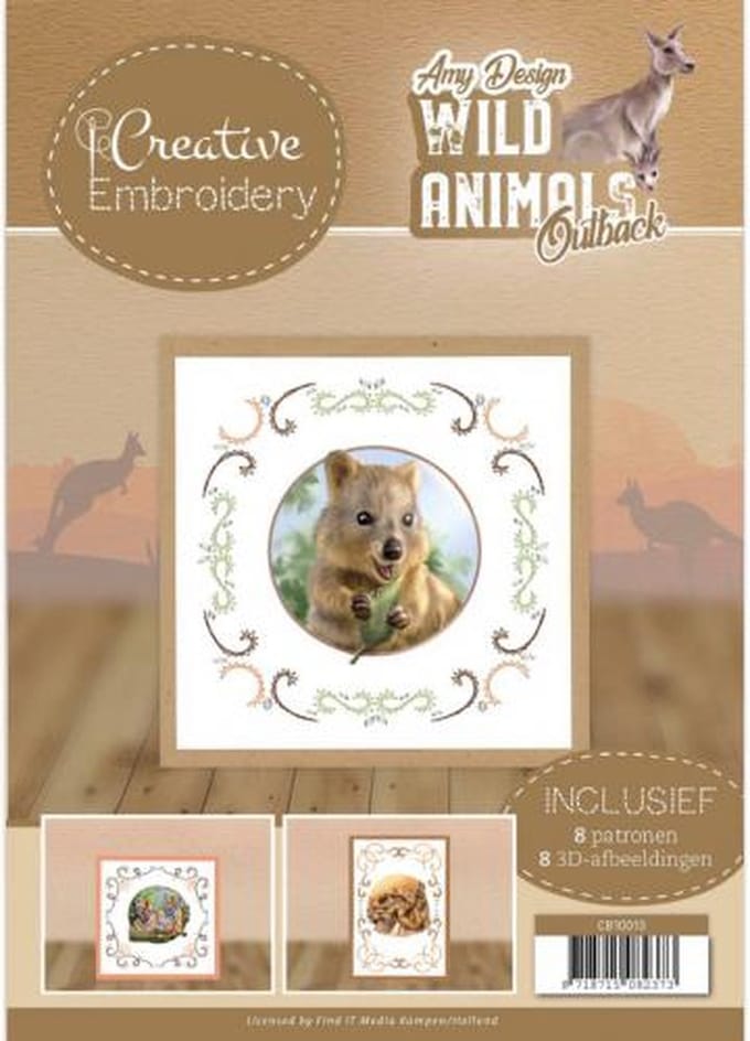 Nr. 13 Book Creative Embroidery Wild Animals Outback by Amy Design