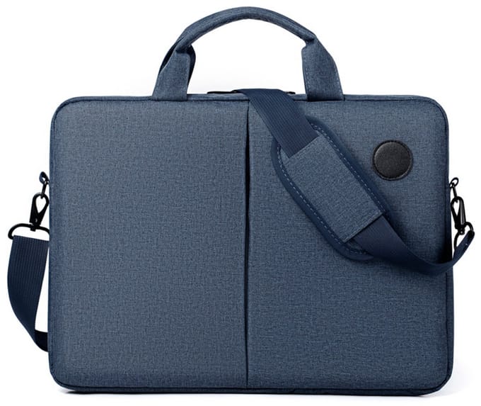Laptoptas schoudertas lichtgewicht grote capaciteit spatwaterdicht 15,6 inch tas, blauw