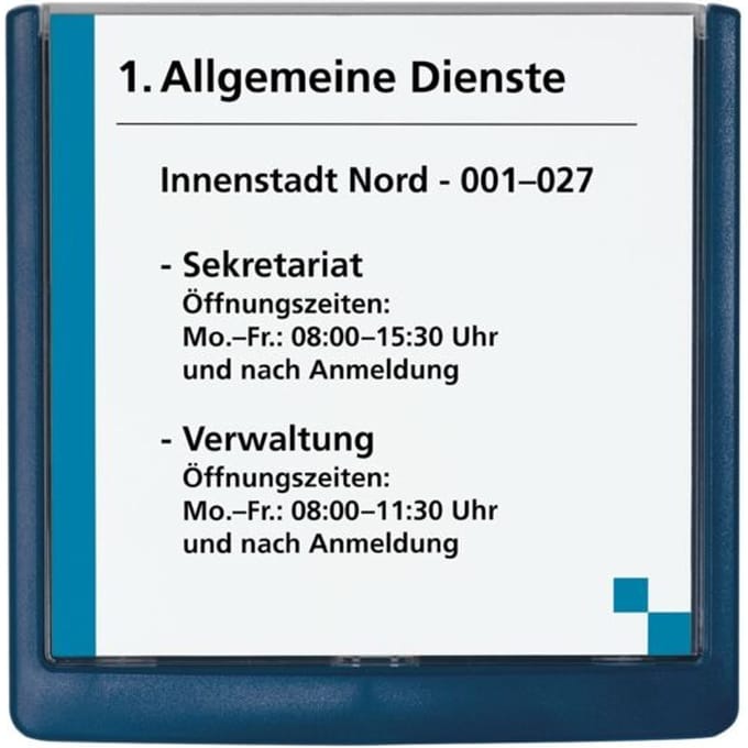 DURABLE Naambord Click Sign, kunststof, 149 x 148,5 mm