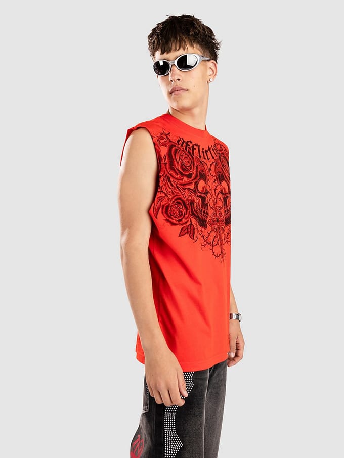 Affliction Forgotten Muscle Tanktop rood