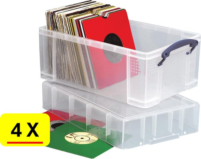 Really Useful Box - 9 Liter - XL - Transparant - 4 stuks