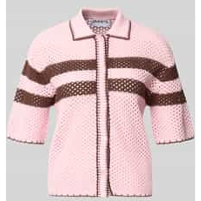Cardigan met polokraag en 1/2-mouwen