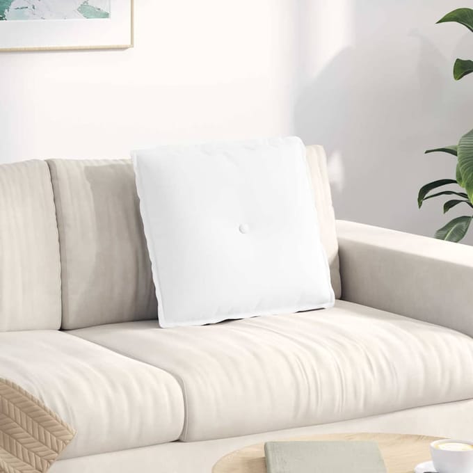 vidaXL - Rugkussen - Wit - 200 - x - 19 - x - 50 - cm - Stof