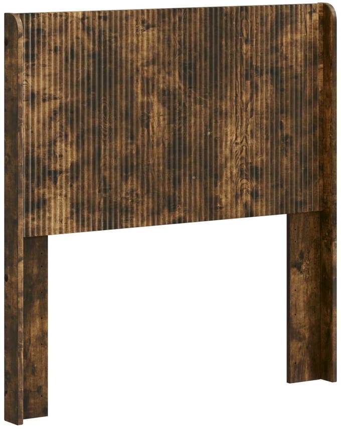 vidaXL - Hoofdbord - Gerookt - eiken - Bewerkt - hout
