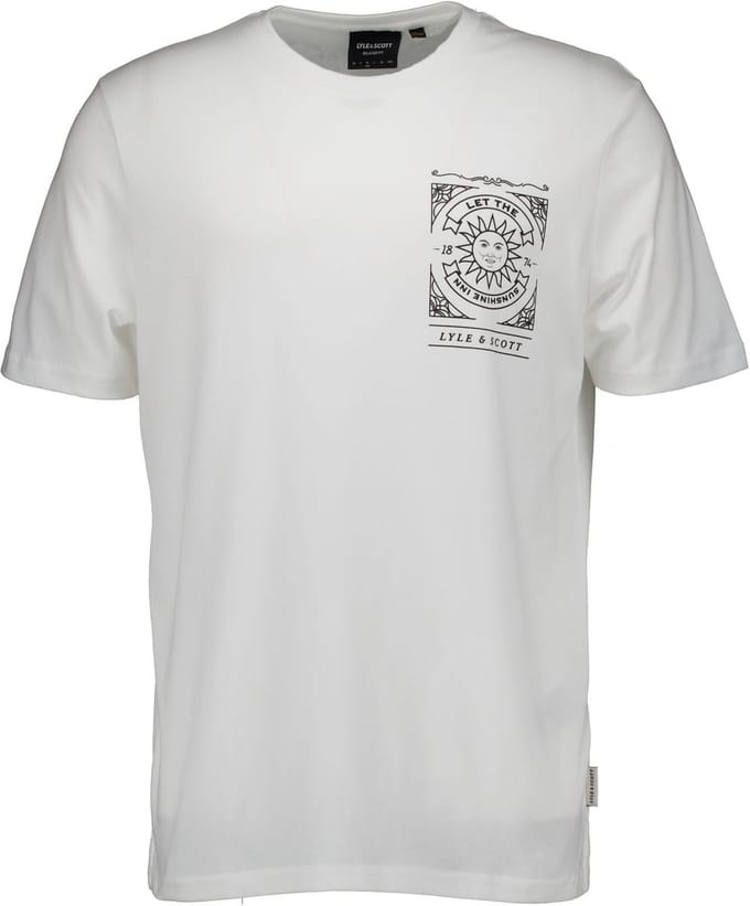 Lyle & Scott - Shirt Wit Lyle&scott Sunshine Inn Graphic T-shirts Wit Ts2307v