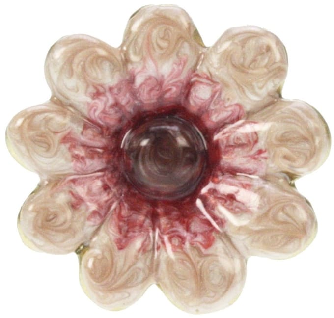 Deurknop Bloem – Roze/Goudkleur – Ø4,5×6 cm – Elegant & Decoratief