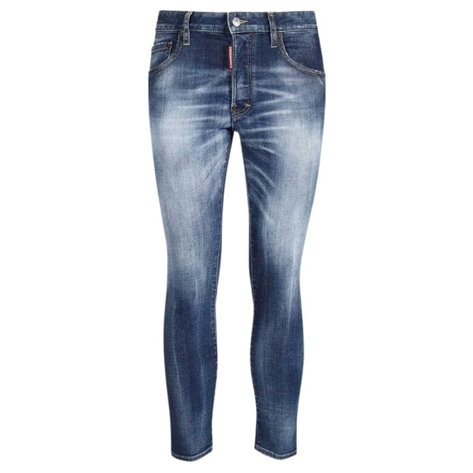 Dsquared2 Skater Jeans Vervaagde Donkerblauwe Jeans