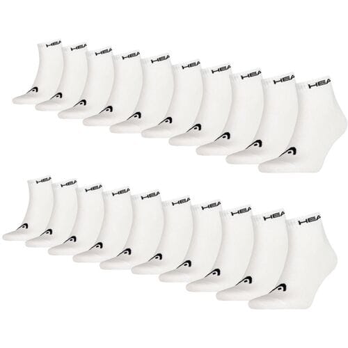 HEAD Quarter Sokken - 20 paar enkelsokken - Unisex - Wit - Maat 35/38