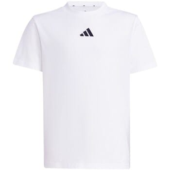 Adidas Essentials T-shirt Met Korte Mouwen Wit 11-12 Years Kinderen