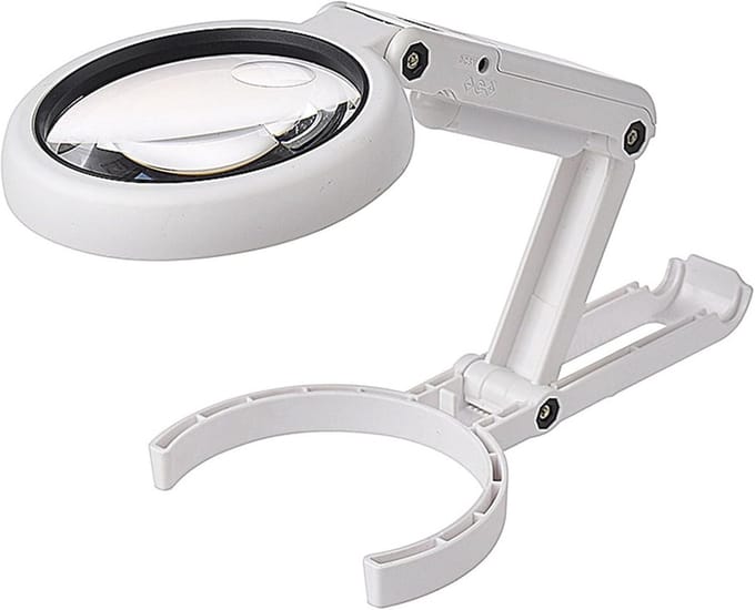 DailySupplies® Vergrootglas Met Verlichting - Loeplamp met Led Verlichting - Wit