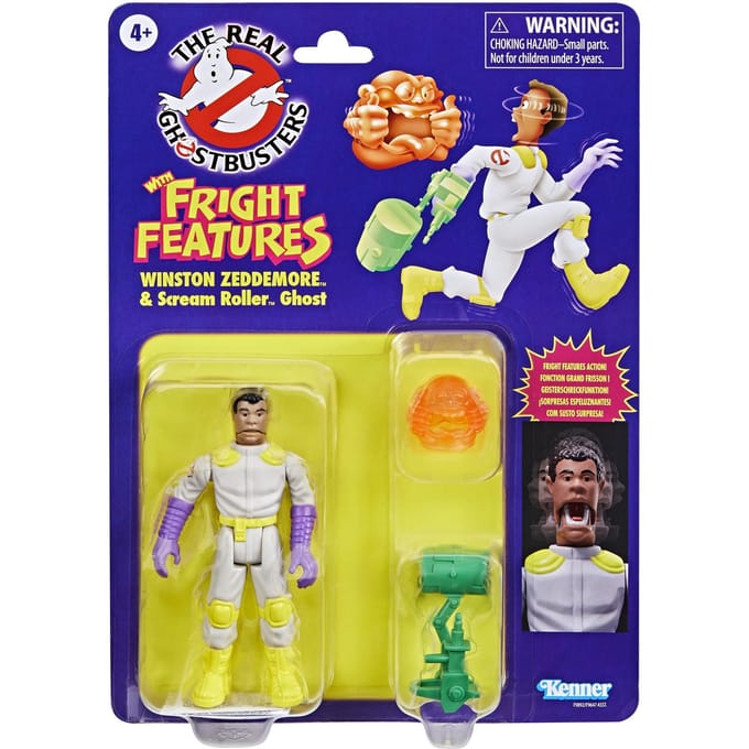 Winston Zeddemore & Scream Roller Ghost - Fright Features - The Real Ghostbusters - Kenner Classics