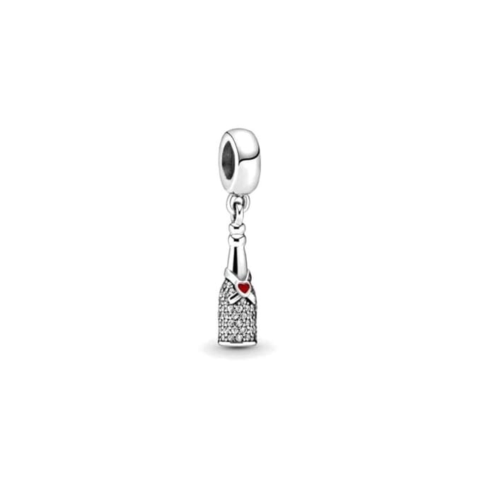 Pandora Hart Flesje Bedel Unisex Bedel 792152CZ Silver,F white