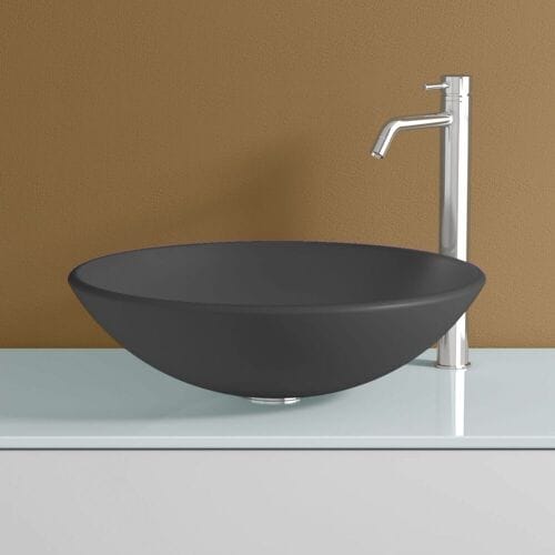 progettobagno Atollo Ø 43 glass countertop washbasin MBLVATO43AT