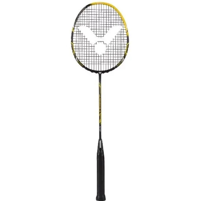 Victor Ultramate 9 badmintonracket - snel - zwart / geel