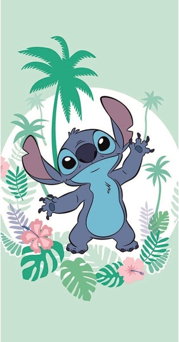 Disney Lilo & Stitch Strandlaken Tropical - 70 x 140 cm - Katoen