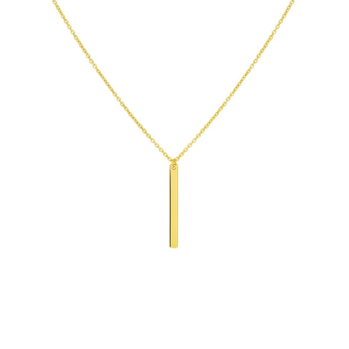 Geelgouden Collier balkje 0 4019328