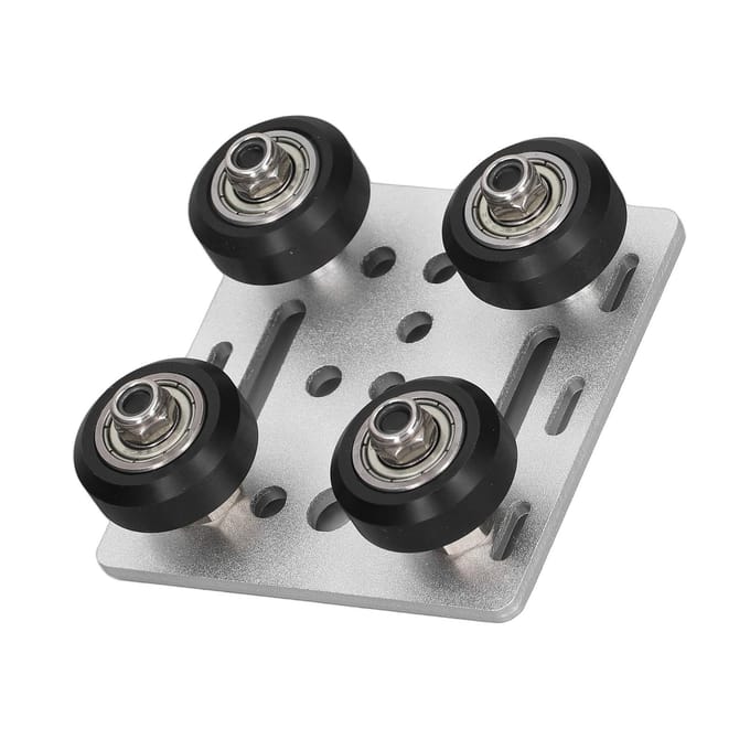 V Gantryplaat voor 2020 V Type Aluminium Profiel Wielen 3D Printers CNC Standaard Zilver gray