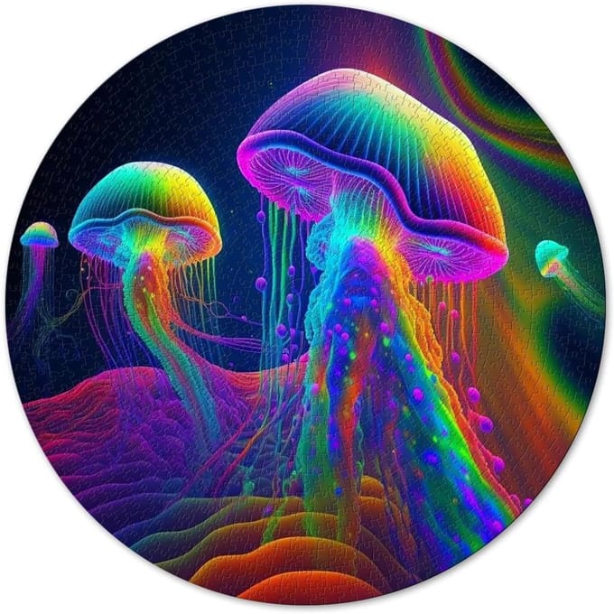 Regenboog Geestpuzzel - Creatieve Puzzel - Ontspanning Thuis - Uniek Uitdagingsspel - 1000 Stukjes - Multicolor