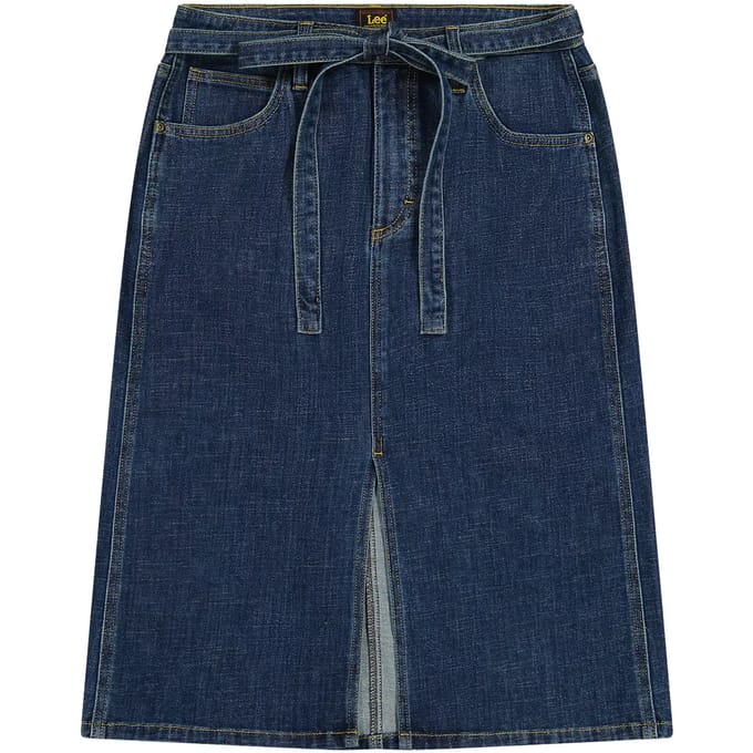 Lee 112376743 Korte Rok Blauw 29 Vrouw
