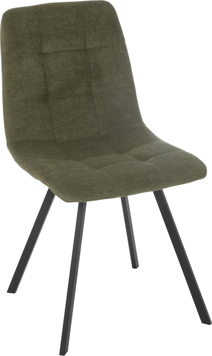J-Line stoel Clark - metaal/polyester - groen