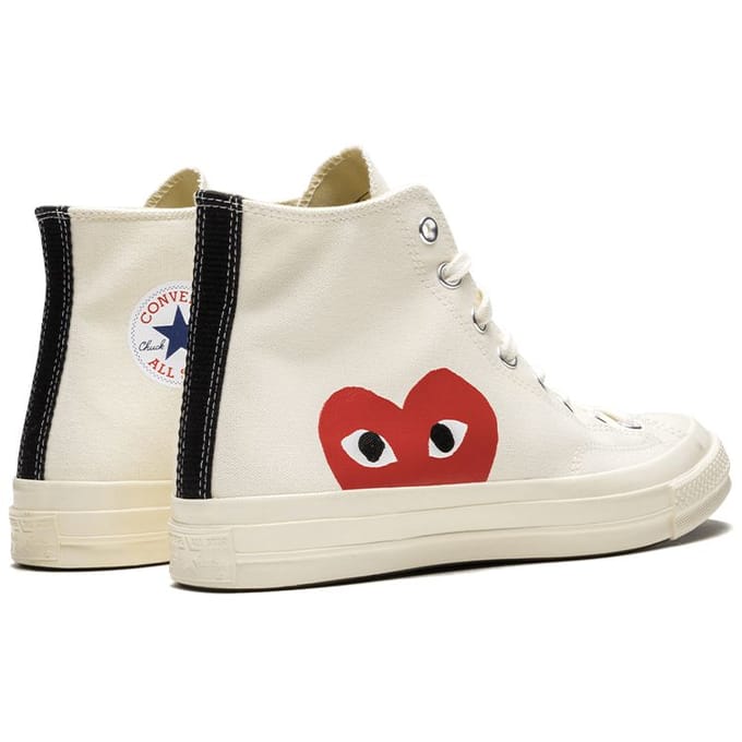 Comme des Garçons Play x Converse Chuck 70 High 'Milk' 36.5 white