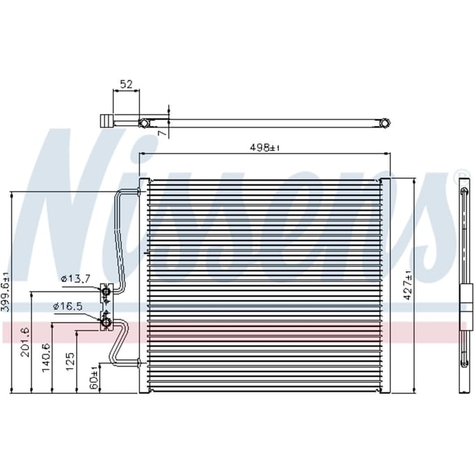 Condensator, airconditioning NISSENS 94275