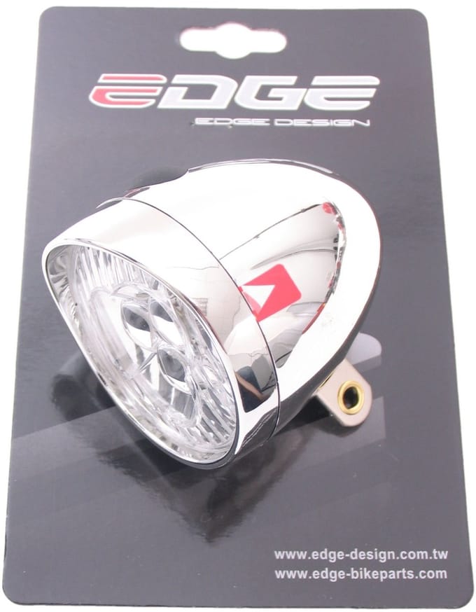 Koplamp Edge Retro 3 led aan/uit - incl. batterijen - chroom