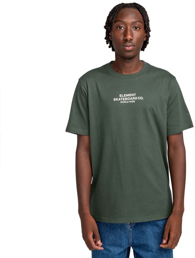 Element Skateboard Co T-shirt Met Korte Mouwen Groen S Man