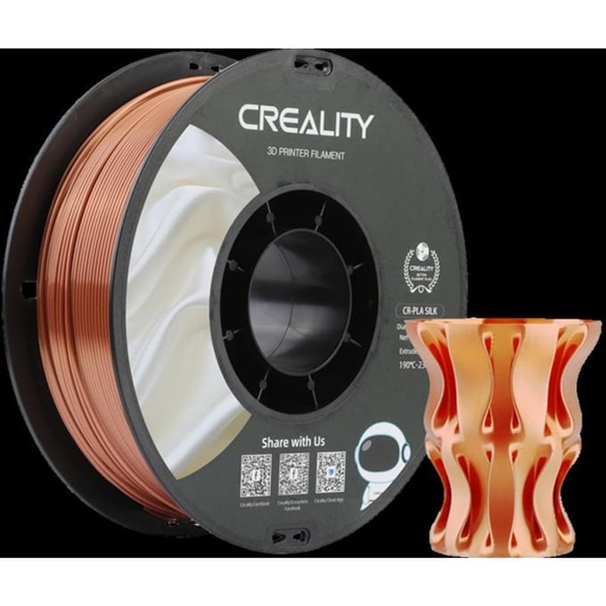 Creality Filament Cr-Silk Pla Voor 3D Printer Koper 1,75Mm Hoge Kwaliteit