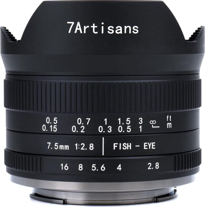7Artisans 7,5 mm f/2,8 II Fisheye  Micro-vier derde