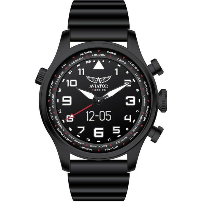 Aviator F-Series Smartwatch Black 45 mm | AVW79215G360